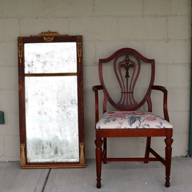 19th Century Lion Trim Entry/Pier Beveled Mirror For Sale - Image 17 of 17