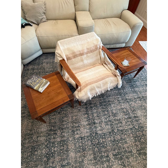 Heritage-Henredon Heritage-Henredon Mid-Century Square Side Tables, Fully Restored — A Pair For Sale - Image 4 of 9
