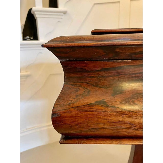Antique William IV Rosewood Work Box For Sale - Image 9 of 16