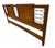 Mid-Century Modern Vintage Italian Cherry Wood King Size Headboard For Sale - Image 3 of 7