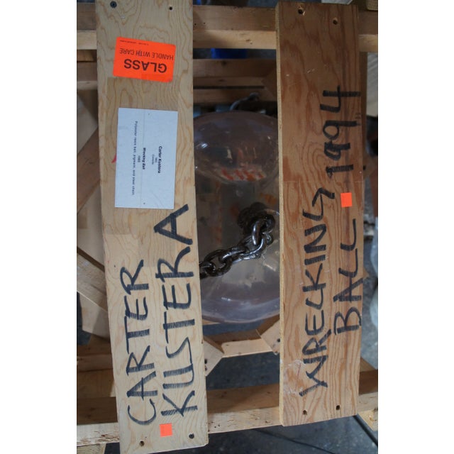 1993 Wrecking Ball Ins ation Art Gallery Sphere Sculpture by Carter Kustera For Sale - Image 12 of 13