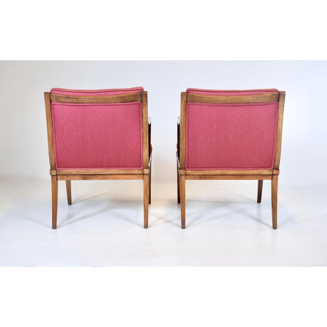 Mid Century Modern Lounge Chairs by Erwin Lambeth, Cane & Mahogany For Sale In Philadelphia - Image 6 of 11