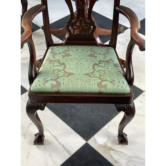 Late 19th Century Set of 8 Chippendale Chairs For Sale - Image 4 of 11