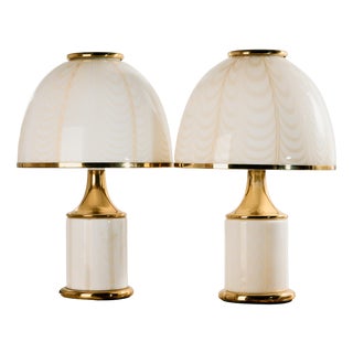 Table Lamp by F. Fabbian for Mazzega, 1970s, Set of 2 For Sale