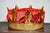Metal Fantastic Antique Brass Silk Lined Theater Crown Costume Prop King Royalty Home Decor For Sale - Image 7 of 14