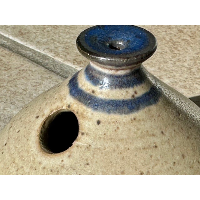 Ceramic Studio Ceramic Oil Lamp from Bjergard, Denmark, 1970s For Sale - Image 7 of 11