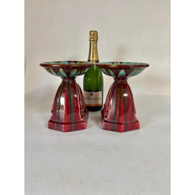 Ceramic Fireplace Trinket Trays, France, 1930s, Set of 2 For Sale - Image 3 of 13