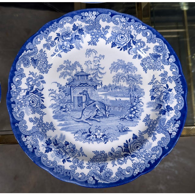 Late 20th Century Spode Blue Room Collection Zoological Series Plates, Made in England - Set of 4 For Sale - Image 5 of 12