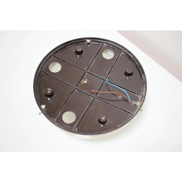 1960s Mid-Century Glass Ceiling Lamp, Flush Mount or Wall Lamp, 1960s For Sale - Image 5 of 8