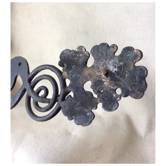 Pair of Antique Art Nouveau Architectural Elements, Hand Crafted Scrolls With Grape Motif For Sale - Image 11 of 11