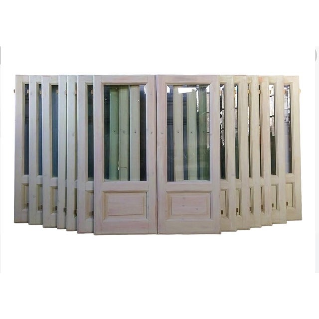 Vintage Glass Doors with Beveled Glass, 1980, Set of 2 For Sale - Image 14 of 14