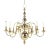 Dutch Queen Anne Brass Chandelier For Sale