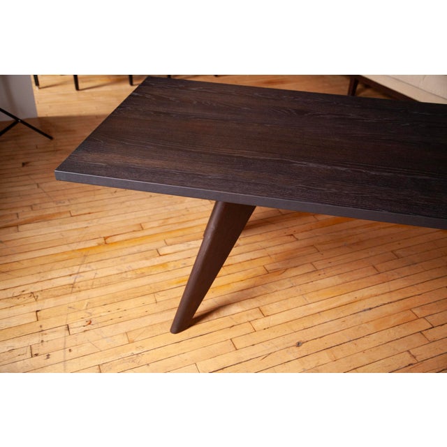 Wood Vitra Solvay Table by Jean Prouve For Sale - Image 7 of 8