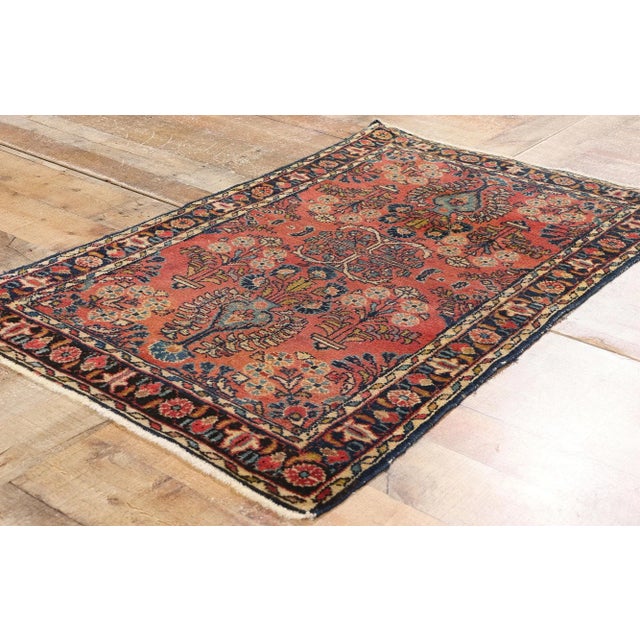Textile Antique Persian Hussainabad Hamadan Rug - 02'08 X 04'00 For Sale - Image 7 of 9