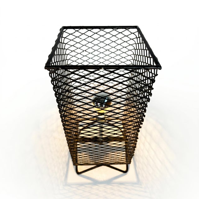 1950s Vintage Table Lamp in the style of Mathieu Matégot, 1950s For Sale - Image 5 of 13