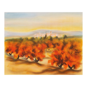 'Lourmarin' by Victor Zarou, French Post-Impressionist, Provence, Academie Julian, Paris Salon