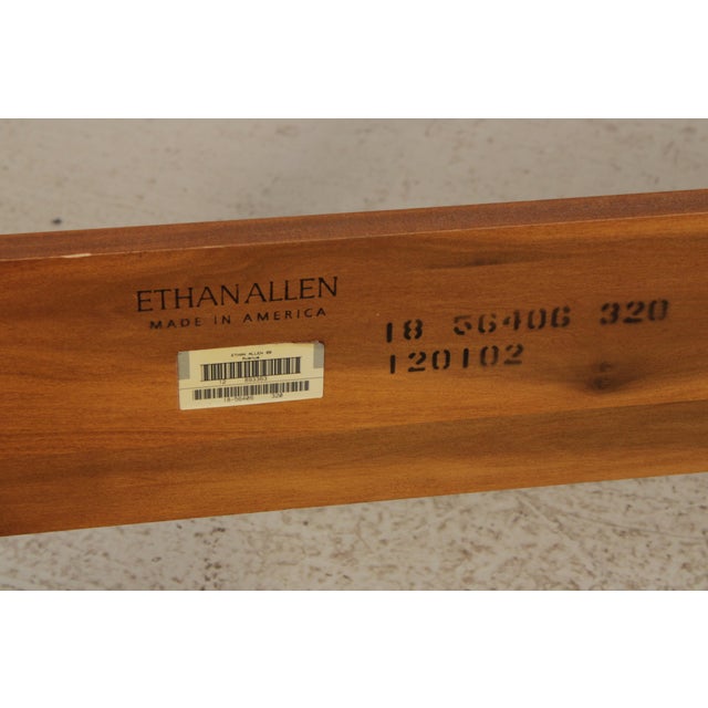 Ethan Allen Avenue King Size Cherry Modern Sleigh Bed For Sale - Image 16 of 16