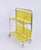 Vintage Yellow Foldable Bar Cart in Chrome Metal, 1960s For Sale - Image 4 of 10