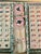 1950s Vintage Chinese Bone & Bamboo Mah Jong Set in Silk Brocade Case With Original Booklet & Wrapped Tiles For Sale - Image 5 of 15