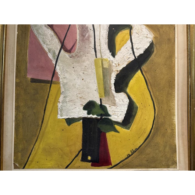 L. Latapie, Art Deco Composition, 1939, Oil on Board For Sale - Image 3 of 7