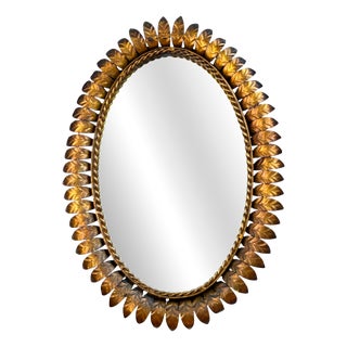 Vintage Italian Sun Mirror, 1950s For Sale