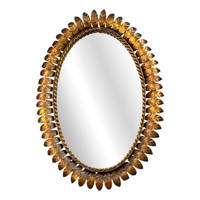 Vintage Italian Sun Mirror, 1950s For Sale