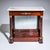 Empire wall console with white marble top and mirrored back panel. The mirror glass is period and shows age-related...