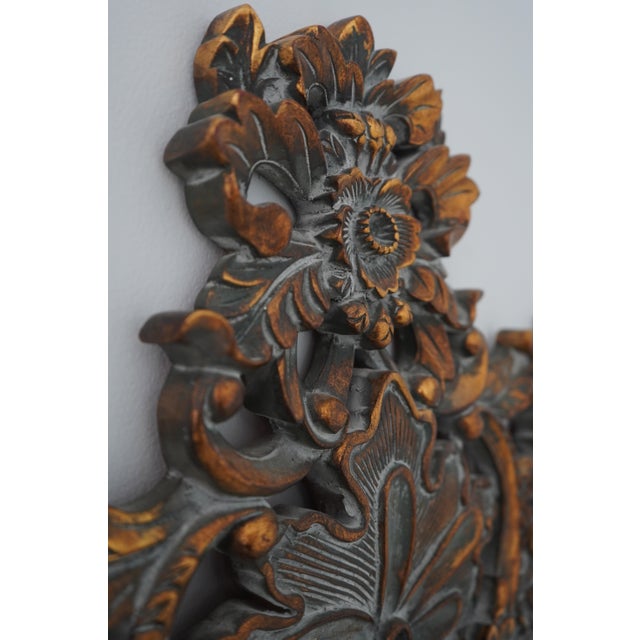 Howard Elliot Collection Baroque Ornate Hanging Wall Mirror For Sale In Philadelphia - Image 6 of 11