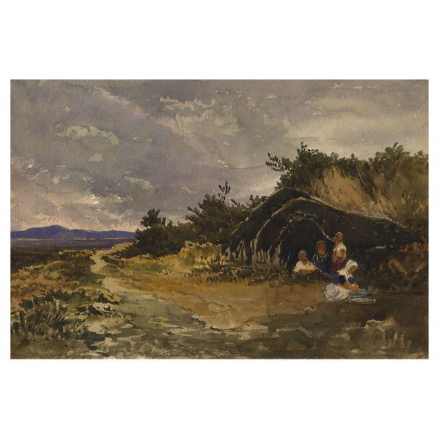 After William James Müller, Tent of Wandering Yurooks Xanthus, 19th Century, Watercolour For Sale