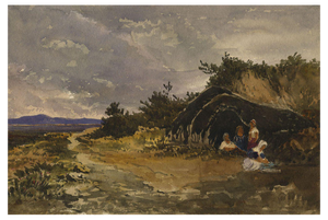 After William James Müller, Tent of Wandering Yurooks Xanthus, 19th Century, Watercolour