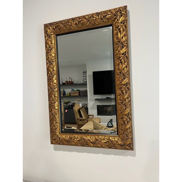 Pair of Custom Made Gold Mirrors — Can Be Sold as a Pair or Separately For Sale - Image 10 of 13