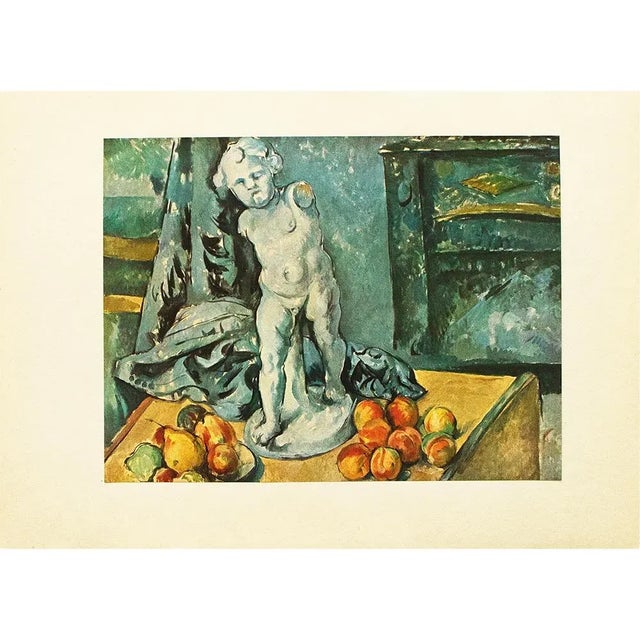 1940s After Paul Cezanne "Still Life With a Plaster Cast", First Edition Vintage Swiss Lithograph For Sale In Dallas - Image 6 of 8