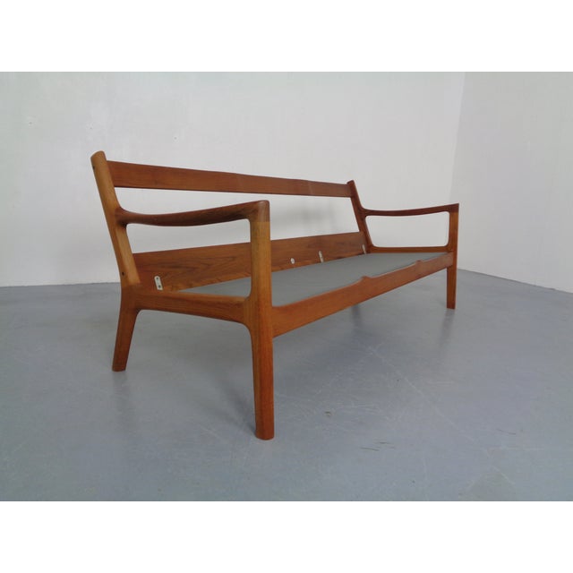 Brown Senator Teak 3-Seater Sofa by Ole Wanscher for France & Son, Denmark, 1960s For Sale - Image 8 of 16