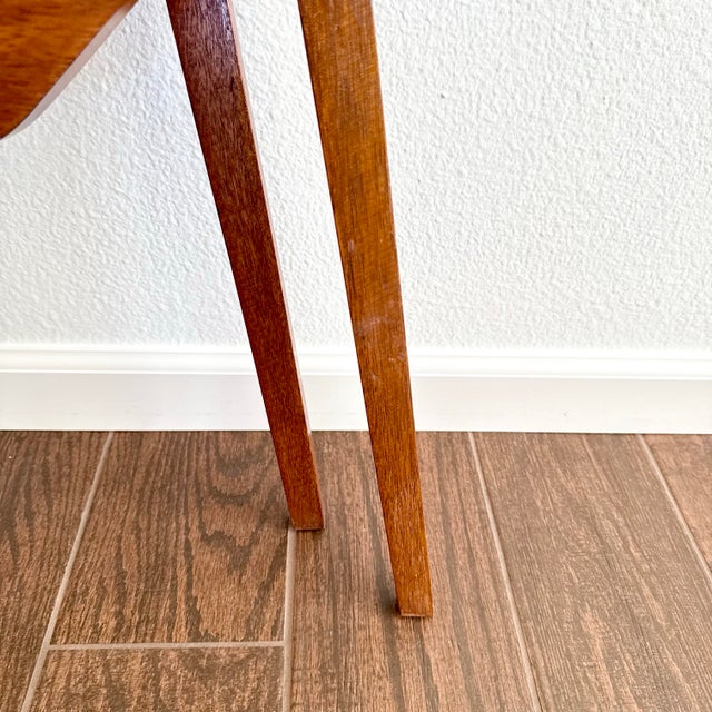 Pair of Vintage Modern Folding Triangular Side Tables Artisan Made MCM For Sale In Palm Springs - Image 6 of 12