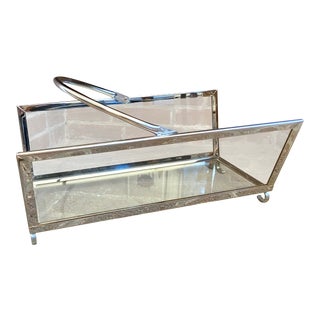 1970s Chrome Log Holder For Sale