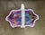 Fenton Art Glass Company 1990s Handmade Fenton Plum Opalescent Art Glass Basket With Iridescent Finish For Sale - Image 4 of 13