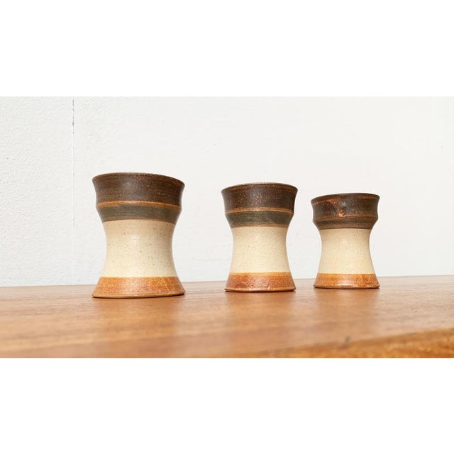 Mid-Century Modern Mid-Century German Studio Pottery Mugs from Inseltöpferei Fehmarn, 1960s, Set of 3 For Sale - Image 3 of 15