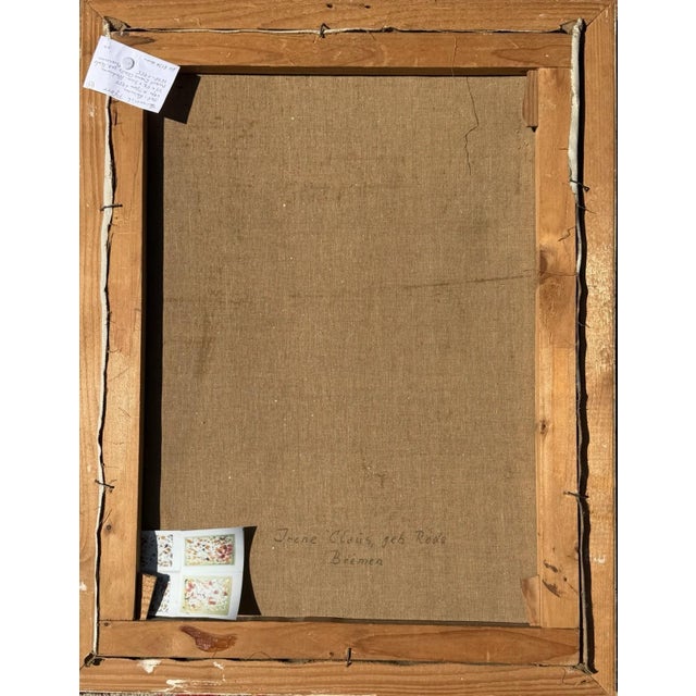 Heinrich Pforr, Portrait of Irene Claus, née Rode, Oil Painting on Canvas For Sale - Image 11 of 12
