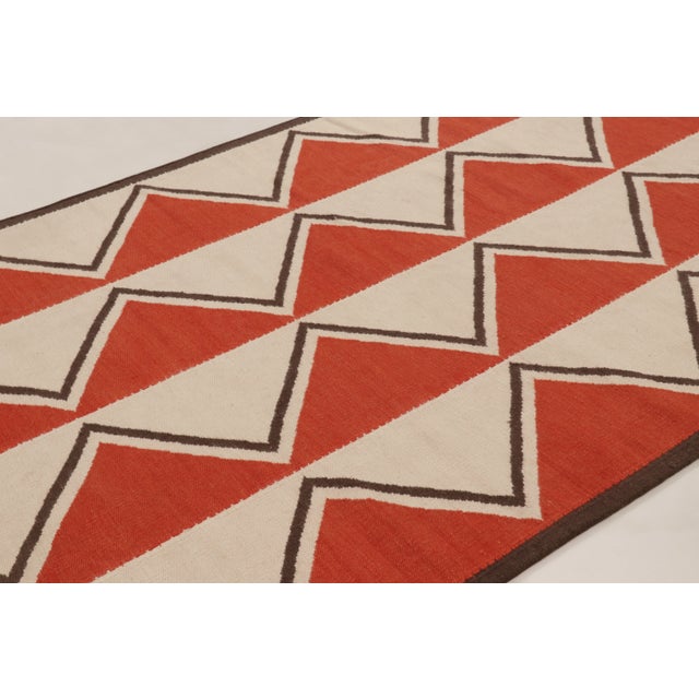 Rug & Kilim Contemporary Scandinavian Style Flatweave Wool Rug, by Rug & Kilim, India For Sale - Image 4 of 8