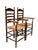 Rustic Dutch Ladder Back Armchairs in Patinated Beech, 1900s, Set of 2 For Sale - Image 10 of 13
