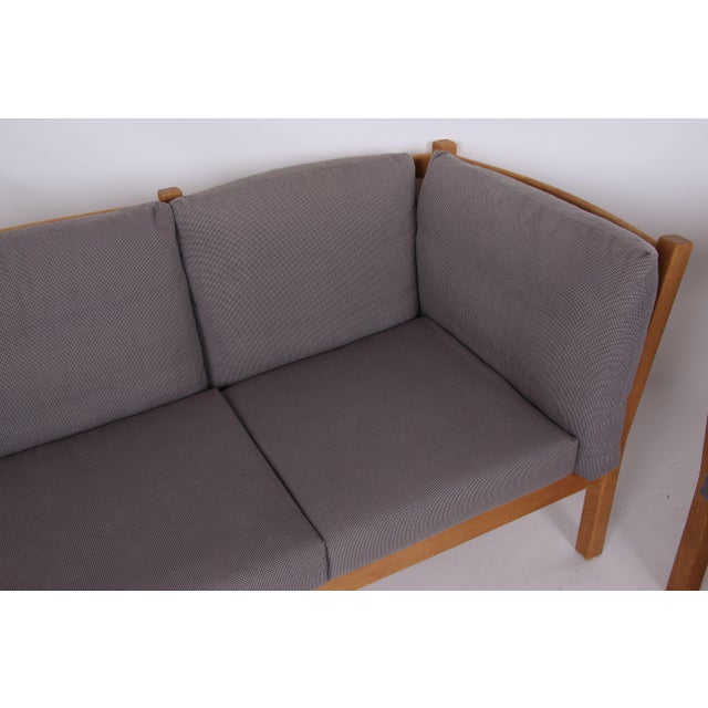 2000 - 2009 Danish Sofas in Oak by Andreas Hansen, 1970s, Set of 2 For Sale - Image 5 of 12
