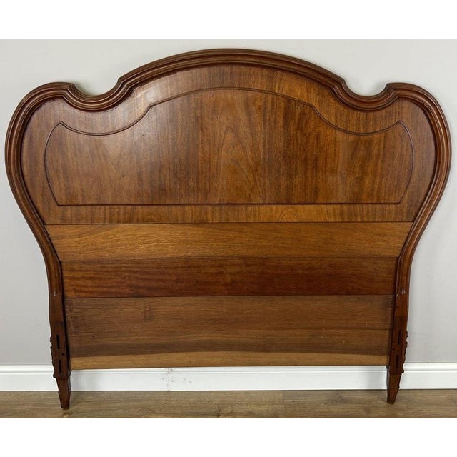 Antique French Walnut Double Bed Carved Headboard For Sale - Image 12 of 12
