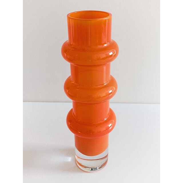 Scandinavian Modern Hooped Glass Vase from Aseda, Sweden, 1960s For Sale - Image 6 of 9