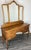Vintage French Louis Style Oak Dressing Table with Mirror For Sale - Image 14 of 14