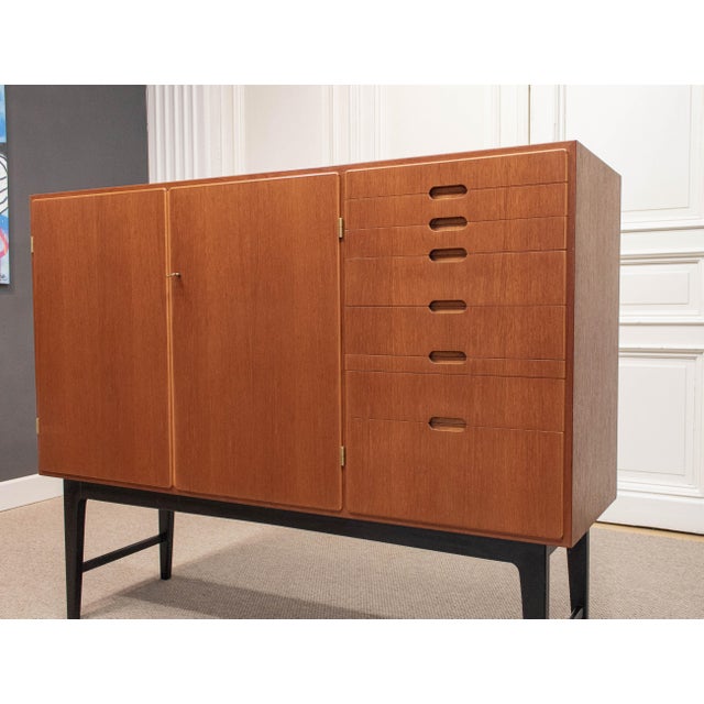 Mässan Cabinet in Teak attributed to Kurt Karlsson for August Löfvings Möbelfabrik, 1950s For Sale - Image 3 of 14