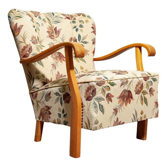 Vintage Swedish Elm Chair, 1940s For Sale