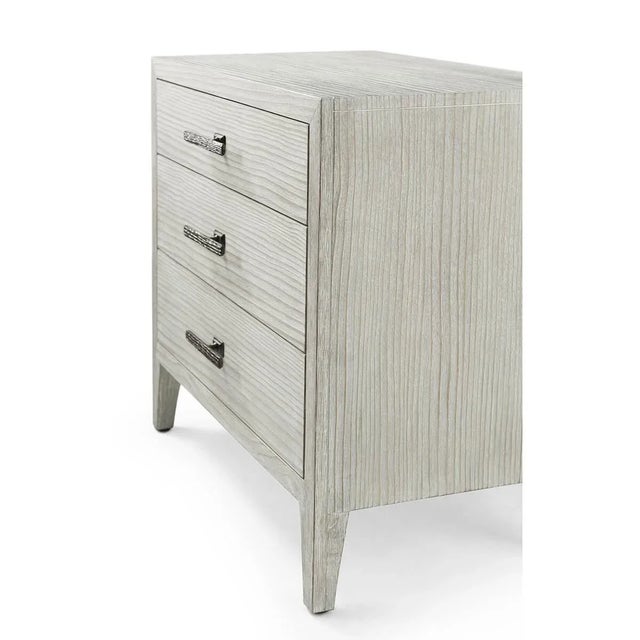 Pair of White Modern Nightstands For Sale - Image 4 of 9
