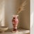 2020s Pink Afghan Tukdi Onyx Urn Vase, Hand-Carved For Sale - Image 5 of 5