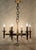 Arts and Crafts Golden Hand-Forged Six-Light Iron Chandelier, Germany, 1920s For Sale - Image 4 of 18
