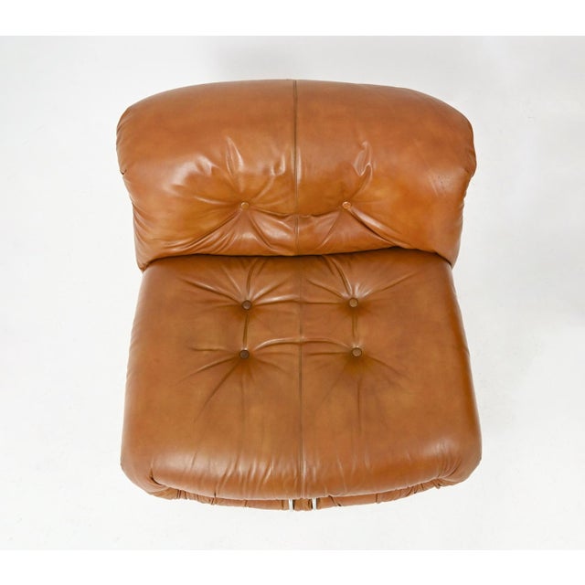 Tan Soriana Lounge Chairs by Afra & Tobia Scarpa for Cassina, 1970s, Set of 2 For Sale - Image 8 of 14